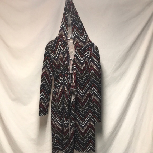 ALMOST FAMOUS SUPER CUTE HOODED CARDIGAN MEDIUM - Picture 1 of 6